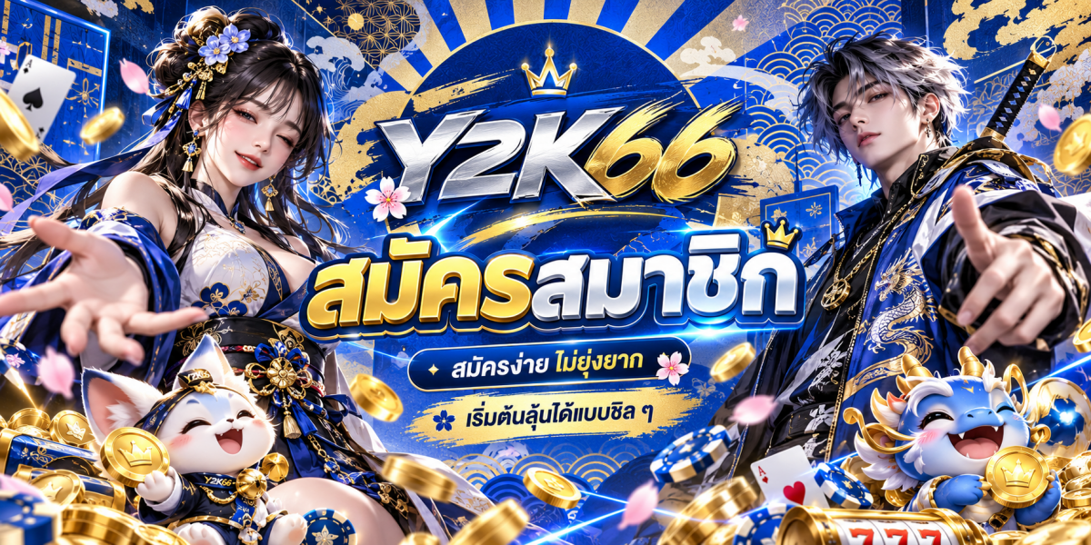 แบนเนอร์สมัครสมาชิก Y2K66 โกลด์คาสิโน